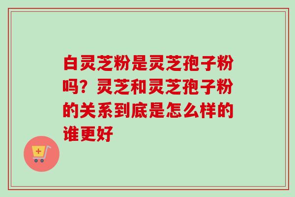 白灵芝粉是灵芝孢子粉吗?灵芝和灵芝孢子粉的关系到底是怎么样的谁更好 白灵芝粉是灵芝孢子粉吗?灵芝和灵芝孢子粉的关系到底是怎么样的谁更好