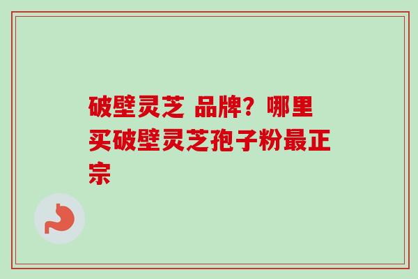 破壁灵芝 品牌？哪里买破壁灵芝孢子粉正宗