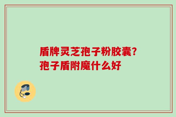 盾牌灵芝孢子粉胶囊?孢子盾附魔什么好 盾牌灵芝孢子粉胶囊?孢子盾附魔什么好