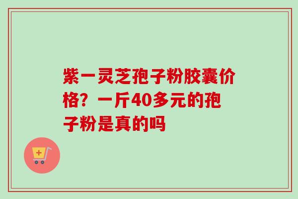 紫一灵芝孢子粉胶囊价格?一斤40多元的孢子粉是真的吗 紫一灵芝孢子粉胶囊价格?一斤40多元的孢子粉是真的吗