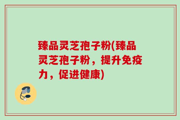臻品灵芝孢子粉(臻品灵芝孢子粉,提升免疫力,促进健康) 臻品灵芝孢子粉(臻品灵芝孢子粉,提升免疫力,促进健康)
