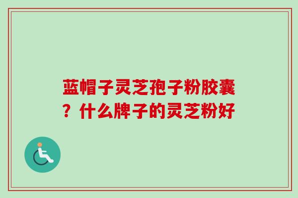 蓝帽子灵芝孢子粉胶囊?什么牌子的灵芝粉好 蓝帽子灵芝孢子粉胶囊?什么牌子的灵芝粉好