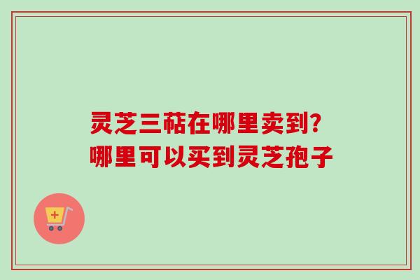 灵芝三萜在哪里卖到?哪里可以买到灵芝孢子 灵芝三萜在哪里卖到?哪里可以买到灵芝孢子