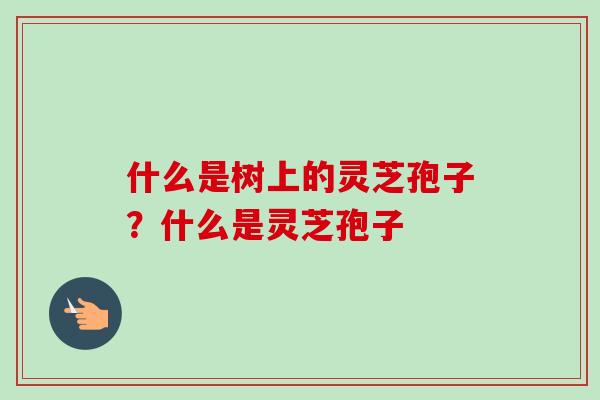 什么是树上的灵芝孢子?什么是灵芝孢子 什么是树上的灵芝孢子?什么是灵芝孢子