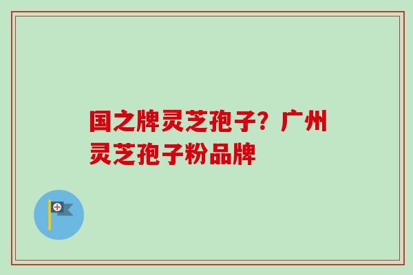 国之牌灵芝孢子?广州灵芝孢子粉品牌 国之牌灵芝孢子?广州灵芝孢子粉品牌