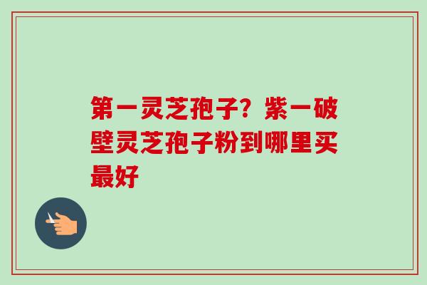 第一灵芝孢子?紫一破壁灵芝孢子粉到哪里买好 第一灵芝孢子?紫一破壁灵芝孢子粉到哪里买好