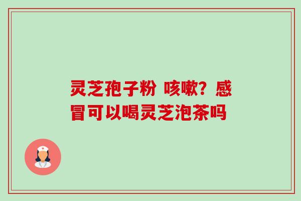 灵芝孢子粉 ?可以喝灵芝泡茶吗 灵芝孢子粉 ?可以喝灵芝泡茶吗