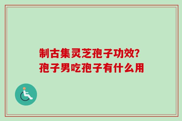 制古集灵芝孢子功效？孢子男吃孢子有什么用