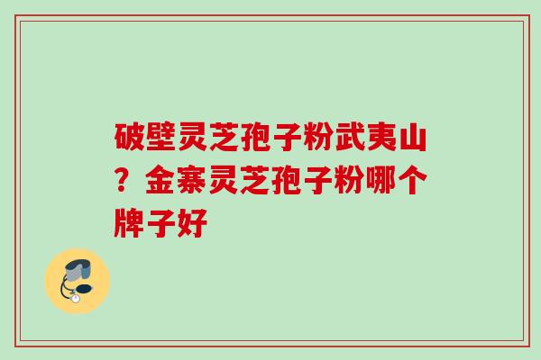 破壁灵芝孢子粉武夷山?金寨灵芝孢子粉哪个牌子好 破壁灵芝孢子粉武夷山?金寨灵芝孢子粉哪个牌子好