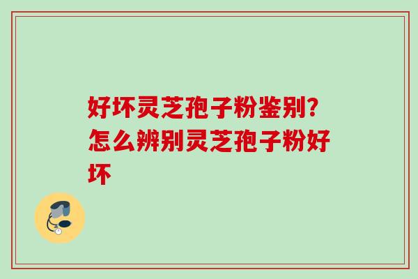 好坏灵芝孢子粉鉴别？怎么辨别灵芝孢子粉好坏