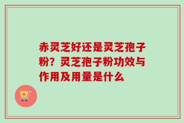 赤灵芝好还是灵芝孢子粉?灵芝孢子粉功效与作用及用量是什么 赤灵芝好还是灵芝孢子粉?灵芝孢子粉功效与作用及用量是什么