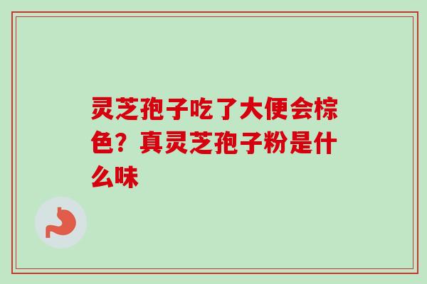 灵芝孢子吃了大便会棕色?真灵芝孢子粉是什么味 灵芝孢子吃了大便会棕色?真灵芝孢子粉是什么味