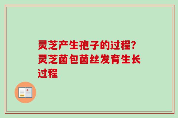 灵芝产生孢子的过程?灵芝菌包菌丝发育生长过程 灵芝产生孢子的过程?灵芝菌包菌丝发育生长过程