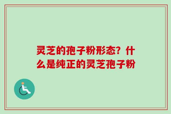 灵芝的孢子粉形态?什么是纯正的灵芝孢子粉 灵芝的孢子粉形态?什么是纯正的灵芝孢子粉