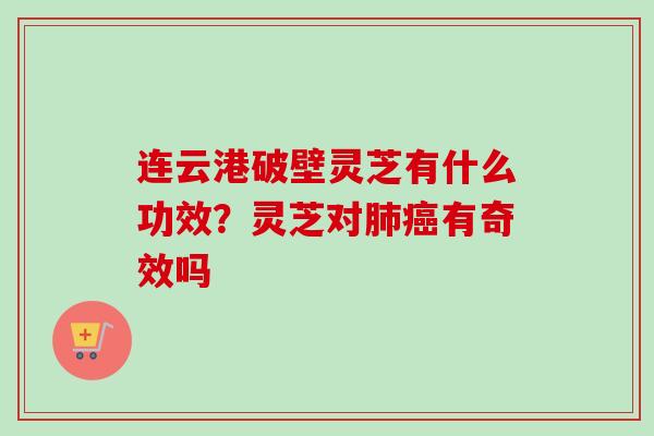 连云港破壁灵芝有什么功效?灵芝对有奇效吗 连云港破壁灵芝有什么功效?灵芝对有奇效吗
