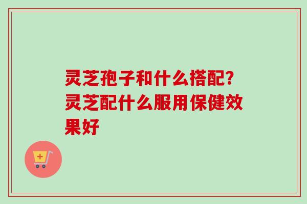 灵芝孢子和什么搭配？灵芝配什么服用保健效果好