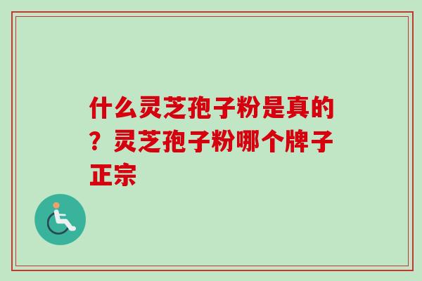 什么灵芝孢子粉是真的？灵芝孢子粉哪个牌子正宗