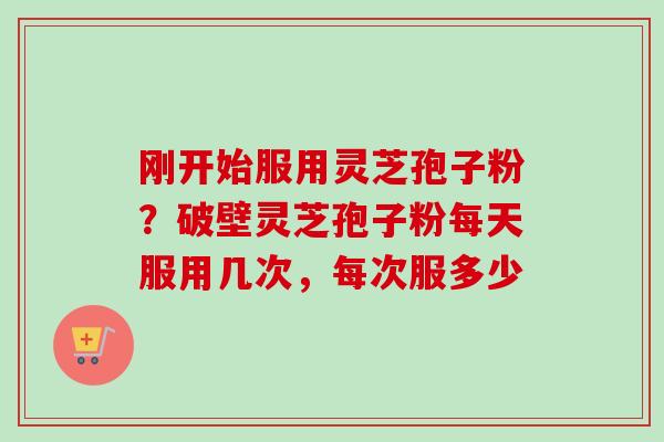 刚开始服用灵芝孢子粉?破壁灵芝孢子粉每天服用几次,每次服多少 刚开始服用灵芝孢子粉?破壁灵芝孢子粉每天服用几次,每次服多少
