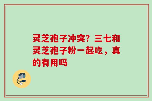 灵芝孢子冲突?三七和灵芝孢子粉一起吃,真的有用吗 灵芝孢子冲突?三七和灵芝孢子粉一起吃,真的有用吗