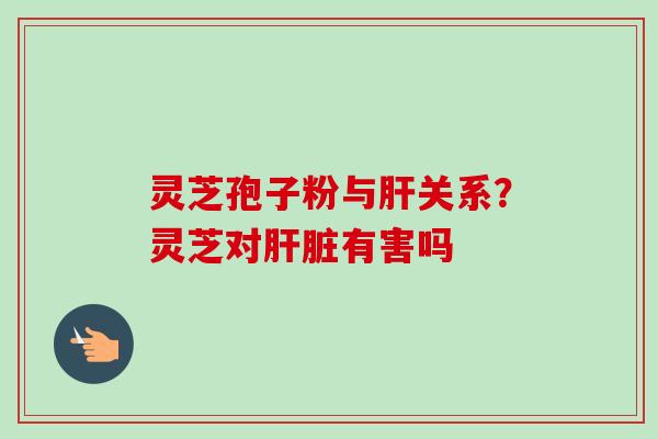 灵芝孢子粉与关系?灵芝对有害吗 灵芝孢子粉与关系?灵芝对有害吗