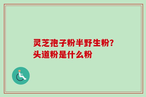 灵芝孢子粉半野生粉?头道粉是什么粉 灵芝孢子粉半野生粉?头道粉是什么粉