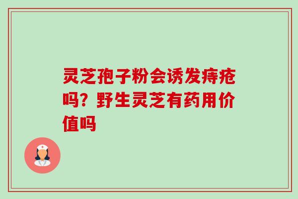 灵芝孢子粉会诱发痔疮吗?野生灵芝有药用价值吗 灵芝孢子粉会诱发痔疮吗?野生灵芝有药用价值吗