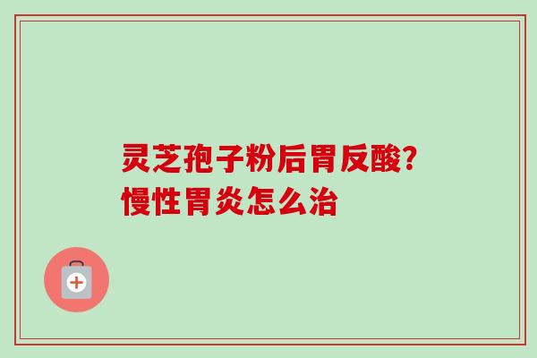 灵芝孢子粉后胃反酸？慢性怎么