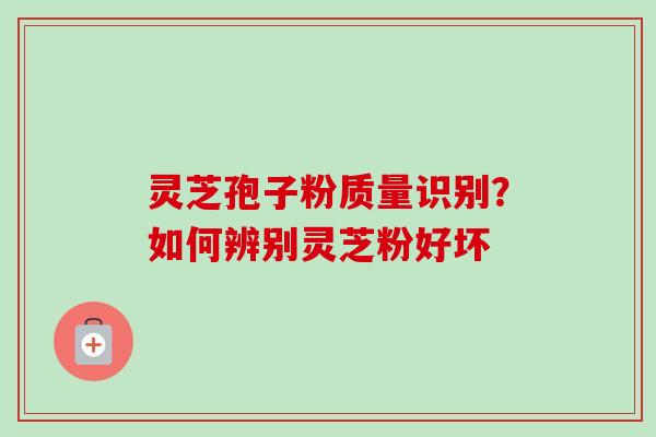 灵芝孢子粉质量识别?如何辨别灵芝粉好坏 灵芝孢子粉质量识别?如何辨别灵芝粉好坏