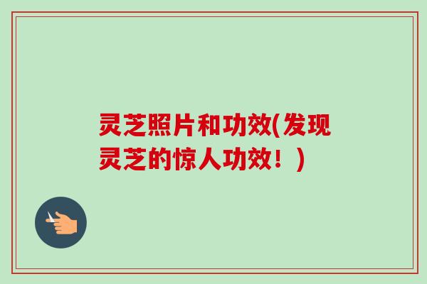 灵芝照片和功效(发现灵芝的惊人功效!) 灵芝照片和功效(发现灵芝的惊人功效!)