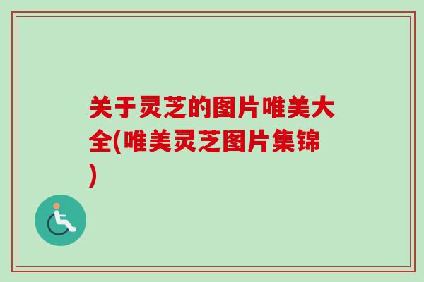 关于灵芝的图片唯美大全(唯美灵芝图片集锦)