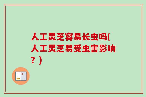 人工灵芝容易长虫吗(人工灵芝易受虫害影响?) 人工灵芝容易长虫吗(人工灵芝易受虫害影响?)