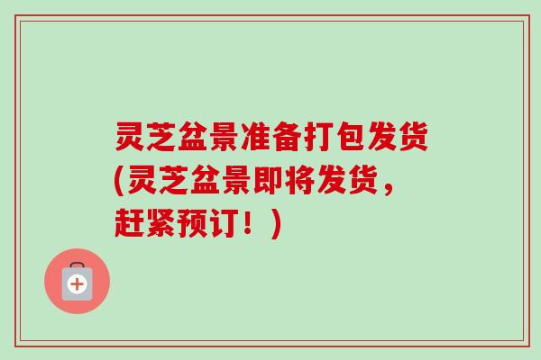 灵芝盆景准备打包发货(灵芝盆景即将发货,赶紧预订!) 灵芝盆景准备打包发货(灵芝盆景即将发货,赶紧预订!)
