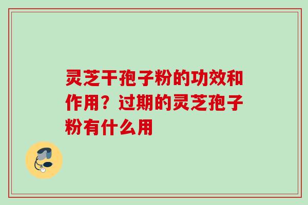 灵芝干孢子粉的功效和作用?过期的灵芝孢子粉有什么用 灵芝干孢子粉的功效和作用?过期的灵芝孢子粉有什么用
