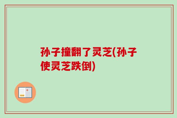 孙子撞翻了灵芝(孙子使灵芝跌倒) 孙子撞翻了灵芝(孙子使灵芝跌倒)