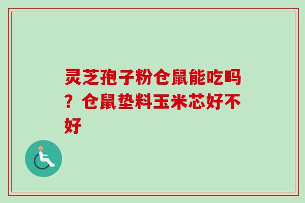 灵芝孢子粉仓鼠能吃吗?仓鼠垫料玉米芯好不好 灵芝孢子粉仓鼠能吃吗?仓鼠垫料玉米芯好不好