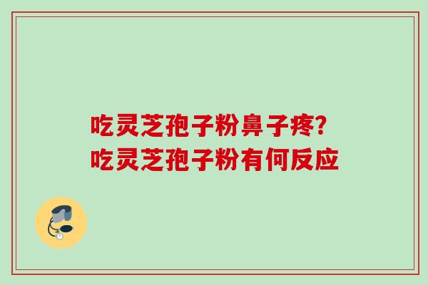吃灵芝孢子粉鼻子疼?吃灵芝孢子粉有何反应 吃灵芝孢子粉鼻子疼?吃灵芝孢子粉有何反应