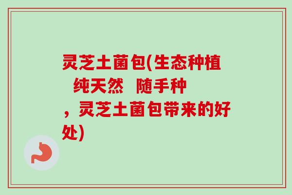 灵芝土菌包(生态种植 纯天然 随手种,灵芝土菌包带来的好处) 灵芝土菌包(生态种植 纯天然 随手种,灵芝土菌包带来的好处)