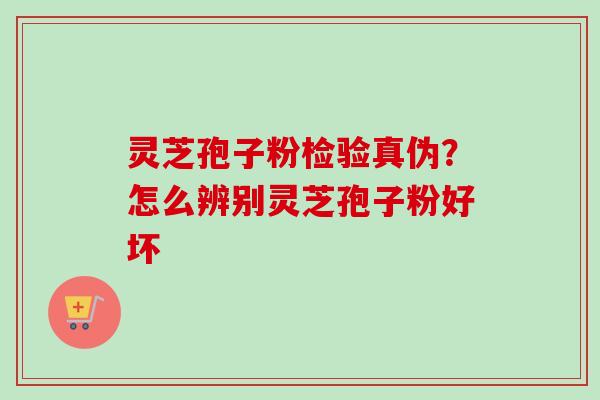 灵芝孢子粉检验真伪？怎么辨别灵芝孢子粉好坏