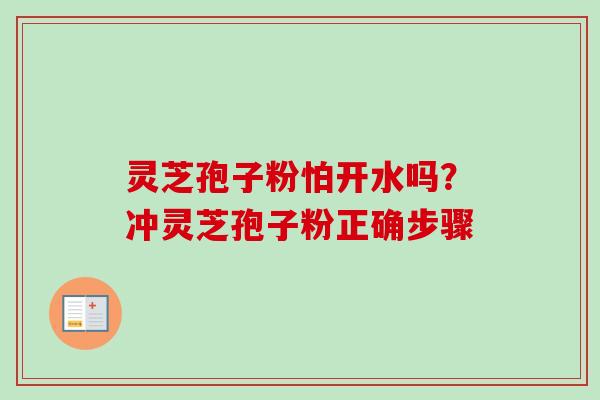 灵芝孢子粉怕开水吗?冲灵芝孢子粉正确步骤 灵芝孢子粉怕开水吗?冲灵芝孢子粉正确步骤