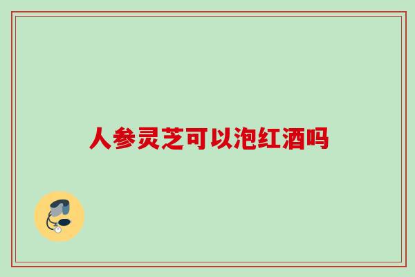 人参灵芝可以泡红酒吗