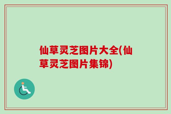 仙草灵芝图片大全(仙草灵芝图片集锦)
