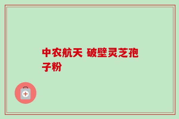 中农航天 破壁灵芝孢子粉