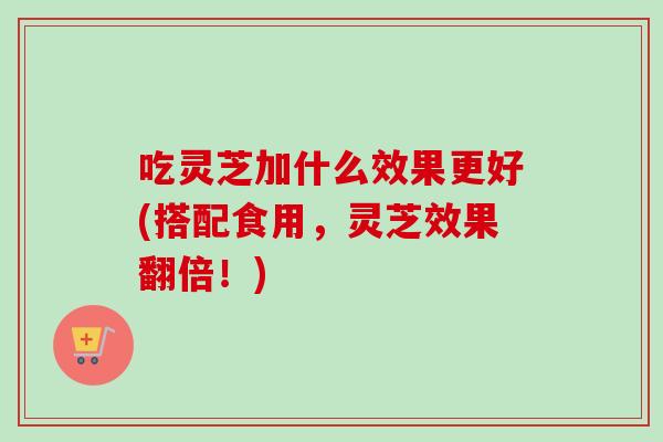 吃灵芝加什么效果更好(搭配食用,灵芝效果翻倍!) 吃灵芝加什么效果更好(搭配食用,灵芝效果翻倍!)