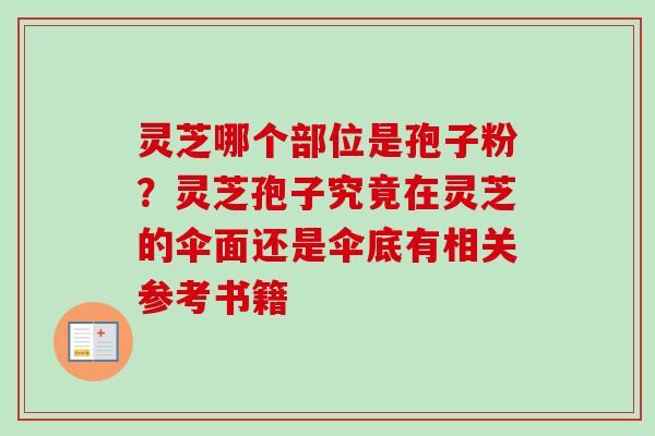 灵芝哪个部位是孢子粉？灵芝孢子究竟在灵芝的伞面还是伞底有相关参考书籍