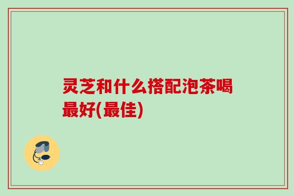灵芝和什么搭配泡茶喝好(佳)