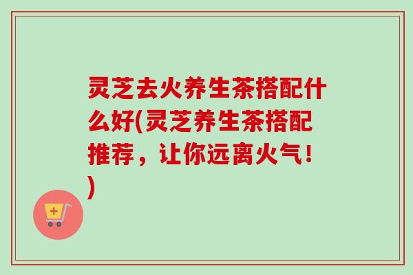 灵芝去火养生茶搭配什么好(灵芝养生茶搭配推荐，让你远离火气！)