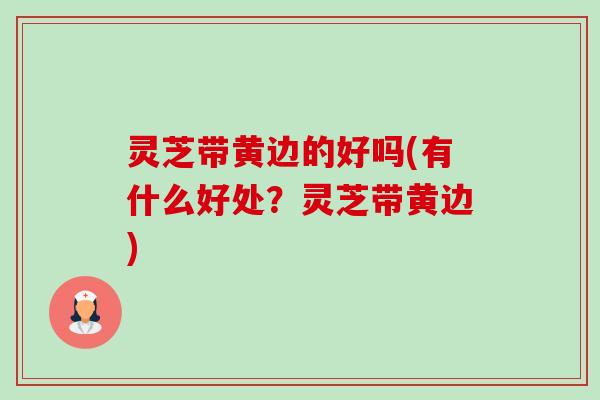 灵芝带黄边的好吗(有什么好处?灵芝带黄边) 灵芝带黄边的好吗(有什么好处?灵芝带黄边)