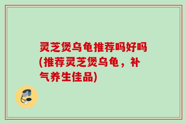 灵芝煲乌龟推荐吗好吗(推荐灵芝煲乌龟，养生佳品)