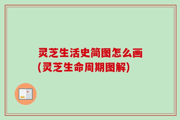 灵芝生活史简图怎么画(灵芝生命周期图解) 灵芝生活史简图怎么画(灵芝生命周期图解)