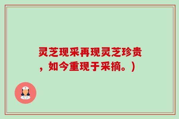 灵芝现采再现灵芝珍贵，如今重现于采摘。)